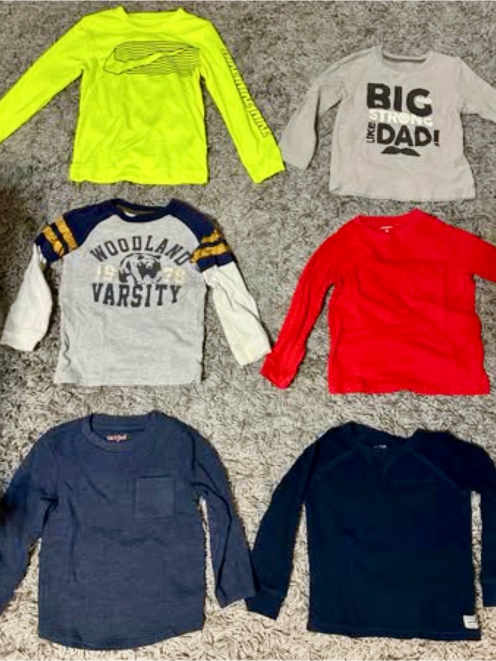 Cat & Jack Bright Red Long Sleeve Pocket Tee for Kids